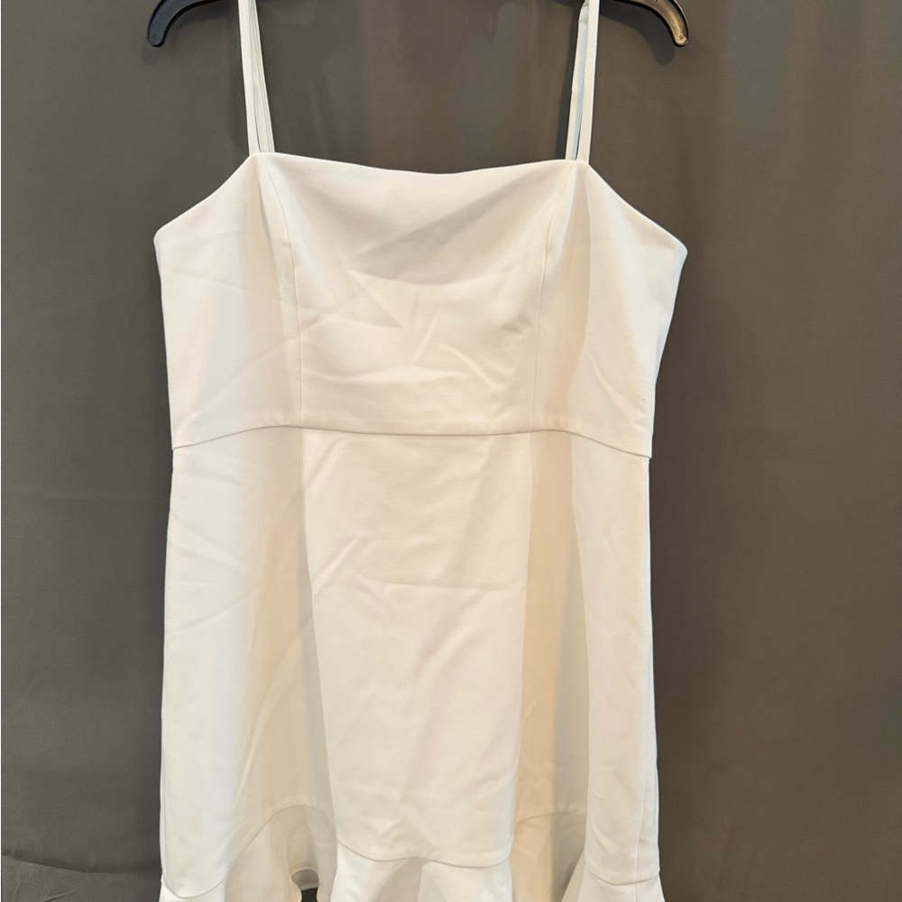 Elegant White Spaghetti Strap Dress